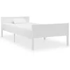 Image de vidaXL Cadre de lit sans matelas bois massif de pin blanc 100x200 cm