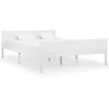 Image de vidaXL Cadre de lit sans matelas bois massif de pin blanc 160x200 cm
