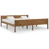Image de vidaXL Cadre de lit sans matelas pin massif marron miel 180x200 cm