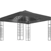 Image de Vidaxl Chapiteau De Jardin Avec LumiÃ¨res Led 3x3 M Anthracite