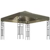 Image de Vidaxl Tonnelle Avec Guirlande Lumineuse Ã Led 3x3 M Taupe