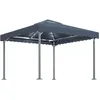 Image de Vidaxl Tonnelle Avec Guirlande Lumineuse Led 300x300 Cm Anthracite
