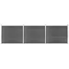 Image de vidaXL Ensemble de panneau de clÃ´ture WPC 526x146 cm Noir