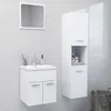Image de Vidaxl Ensemble De Meubles De Salle De Bain Blanc AgglomÃ©rÃ©