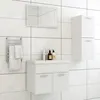 Image de vidaXL Ensemble de meubles de salle de bain Blanc Bois d'ingÃ©nierie