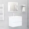 Image de vidaXL Meubles de salle de bain blanc bois d'ingÃ©nierie