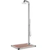Image de vidaXL Douche de jardin avec base marron 230 cm Acier inoxydable