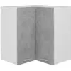 Image de VidaXL Armoire d'angle suspendue ''Lyon'' Gris bÃ©ton Bois d'ingÃ©nierie