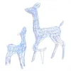 Image de vidaXL Famille de rennes de dÃ©coration Acrylique 160 LED bleues