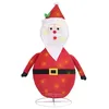 Image de vidaXL Figurine de PÃ¨re NoÃ«l Ã  LED Tissu 90 cm