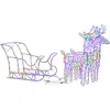 Image de vidaXL DÃ©coration de NoÃ«l Rennes et traÃ®neau 160 LED 130 cm Acrylique