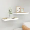 Image de vidaXL ÃtagÃ¨res flottantes 2 pcs ChÃªne et blanc 40x23x3,8 cm MDF