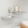 Image de vidaXL ÃtagÃ¨res murales flottantes 2 pcs gris bÃ©ton 50x23x3,8 cm MDF