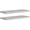 Image de Vidaxl EtagÃ¨res Murales Flottantes 2 Pcs Gris BÃ©ton 80x23,5x3,8 Cm Mdf