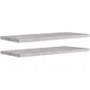 Image de Vidaxl EtagÃ¨res Murales Flottantes 2 Pcs Gris BÃ©ton 100x23,5x3,8cm Mdf