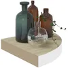 Image de vidaXL ?tagÂ¿Â¿res d'angle murales 2 pcs ChÂ¿Âºne et blanc 25x25x3,8 cm MDF