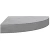 Image de vidaXL ?tagÂ¿Â¿re d'angle murale Gris bÂ¿Â¿ton 25x25x3,8 cm MDF