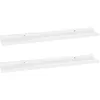 Image de vidaXL ÃtagÃ¨res murales 2 pcs Blanc brillant 60x9x3 cm