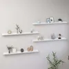 Image de vidaXL ÃtagÃ¨res murales 4 pcs Blanc brillant 100x9x3 cm