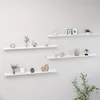 Image de vidaXL ÃtagÃ¨res murales 4 pcs Blanc brillant 115x9x3 cm