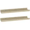 Image de Vidaxl ÃtagÃ¨res Murales 2 Pcs ChÃªne Sonoma 40x9x3 Cm