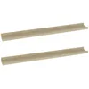 Image de Vidaxl ÃtagÃ¨res Murales 2 Pcs ChÃªne Sonoma 80x9x3 Cm