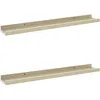 Image de vidaXL ÃtagÃ¨res murales 2 pcs Blanc et chÃªne Sonoma 60x9x3 cm