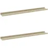 Image de vidaXL ÃtagÃ¨res murales 2 pcs Blanc et chÃªne Sonoma 80x9x3 cm