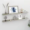 Image de vidaXL ÃtagÃ¨res murales 2 pcs Gris bÃ©ton 100x9x3 cm