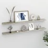 Image de vidaXL ÃtagÃ¨res murales 2 pcs Gris bÃ©ton 115x9x3 cm