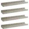 Image de vidaXL ÃtagÃ¨res murales 4 pcs Gris bÃ©ton 40x9x3 cm