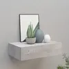 Image de vidaXL ÃtagÃ¨re Ã  tiroir murale Gris bÃ©ton 40x23,5x10 cm MDF