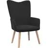 Image de Vidaxl Chaise De Relaxation Noir Velours