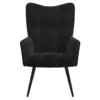 Image de Fauteuils VidaXL  Fauteuil  Chaise de relaxation Noir Velours P31600116