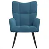 Image de Fauteuils VidaXL  Fauteuil  Chaise de relaxation Bleu Velours P31599996