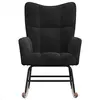 Image de Fauteuils VidaXL  Fauteuil à bascule  Noir Velours P31600141