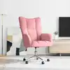 Image de vidaXL Chaise de relaxation Rose Velours
