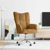 Image de vidaXL Chaise de relaxation Marron Velours