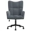 Image de Fauteuils VidaXL  Fauteuil  Gris foncé Velours P31600420