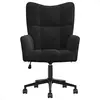 Image de Fauteuils VidaXL  Fauteuil  Velours Noir Réglable avec Roulettes P31599946