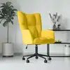 Image de vidaXL Chaise de relaxation Jaune moutarde Velours