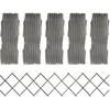 Image de Vidaxl ClÃ´ture Ã Treillis 5 Pcs Gris Bois De Sapin Massif 180x30 Cm