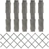 Image de Vidaxl ClÃ´ture Ã Treillis 5 Pcs Gris Bois De Sapin Massif 180x60 Cm