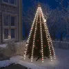 Image de Vidaxl Guirlande Lumineuse D'arbre De NoÃ«l 250 Led Blanc Froid 250 Cm