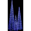 Image de vidaXL Jeu de cÃ´nes lumineux Ã  LED Acrylique Bleu 60/90/120 cm