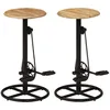 Image de Vidaxl Chaises De Jardin 8 Pcs Avec Coussins Bois De Teck Massif