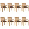 Image de Vidaxl Chaises De Jardin Empilables Avec Coussins 8 Pcs Teck Solide