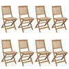 Image de Vidaxl Chaises Pliables De Jardin Lot De 8 Avec Coussins Bois D'acacia