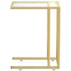 Image de Bouts de canapé, guéridons VidaXL  Table d'appoint  Transparent Verre trempé 50x35x65 cm P31600791