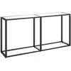 Image de vidaXL Table console Transparent 160x35x75,5 cm Verre trempÃ©